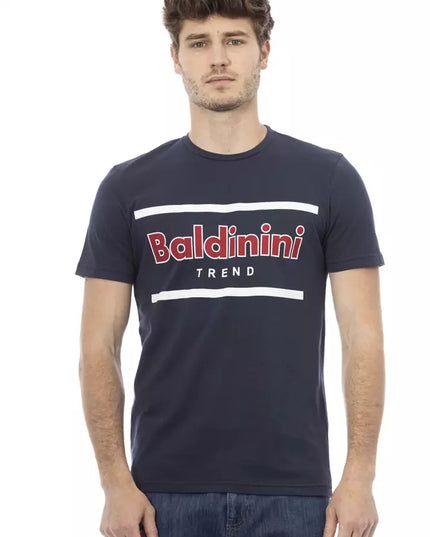 Baldinini Trend Blue Cotton Men T-Shirt