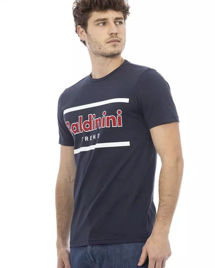 Baldinini Trend Blue Cotton Men T-Shirt