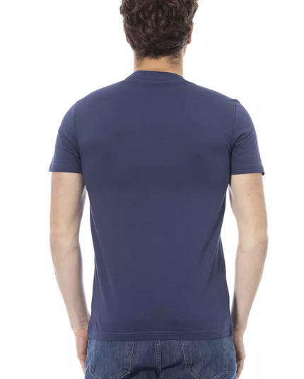 Baldinini Trend Blue Cotton Men T-Shirt
