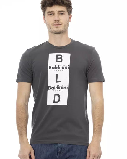 Baldinini Trend Gray Cotton Men T-Shirt