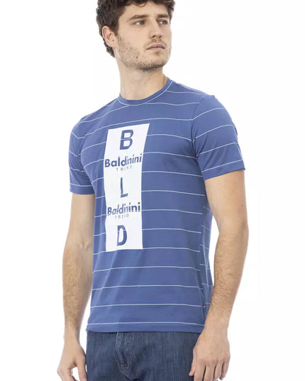 Baldinini Trend Blue Cotton Men T-Shirt