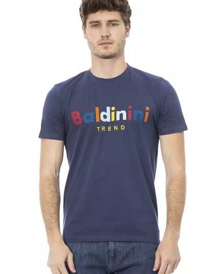 Baldinini Trend Blue Cotton Men T-Shirt