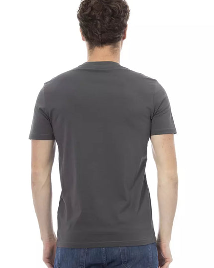 Baldinini Trend Gray Cotton Men T-Shirt