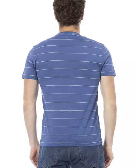 Baldinini Trend Blue Cotton Men T-Shirt