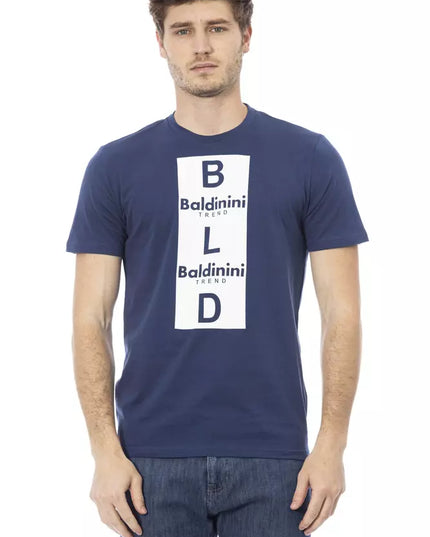 Baldinini Trend Blue Cotton Men T-Shirt