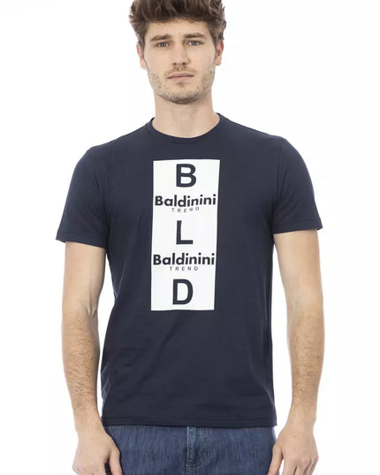 Baldinini Trend Blue Cotton Men T-Shirt