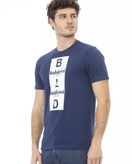 Baldinini Trend Blue Cotton Men T-Shirt