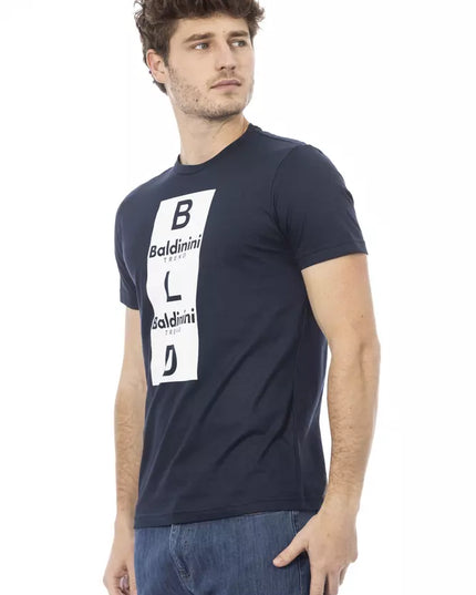 Baldinini Trend Blue Cotton Men T-Shirt