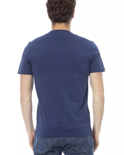 Baldinini Trend Blue Cotton Men T-Shirt