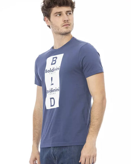 Baldinini Trend Blue Cotton Men T-Shirt
