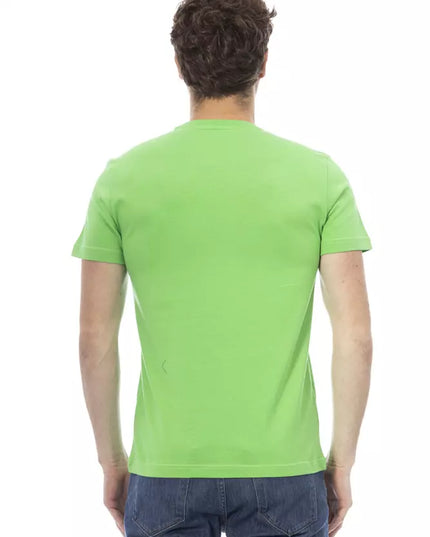 Baldinini Trend Green Cotton Men T-Shirt