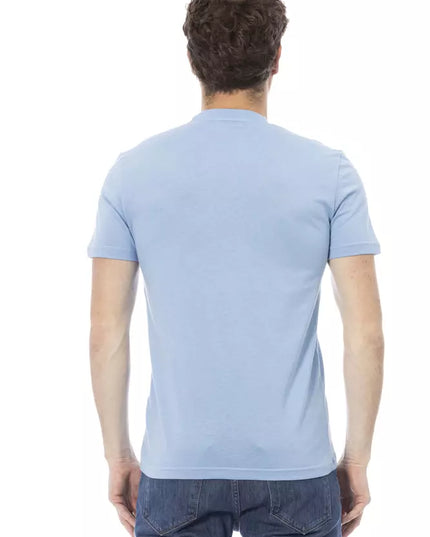 Baldinini Trend Light Blue Cotton Men T-Shirt