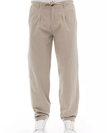 Baldinini Trend Beige Cotton Jeans & Pant