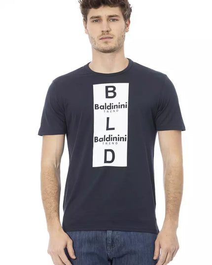 Baldinini Trend Blue Cotton Men T-Shirt
