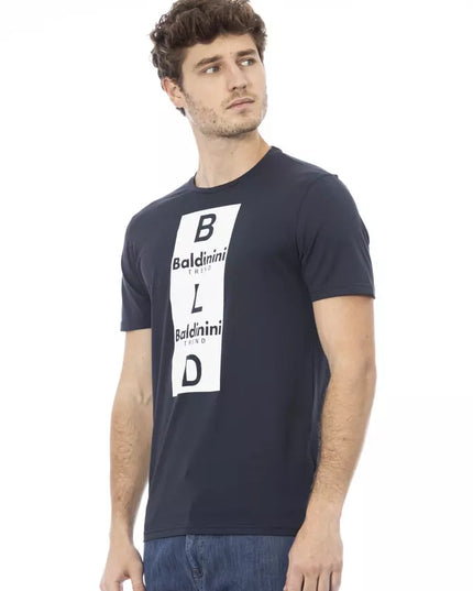 Baldinini Trend Blue Cotton Men T-Shirt