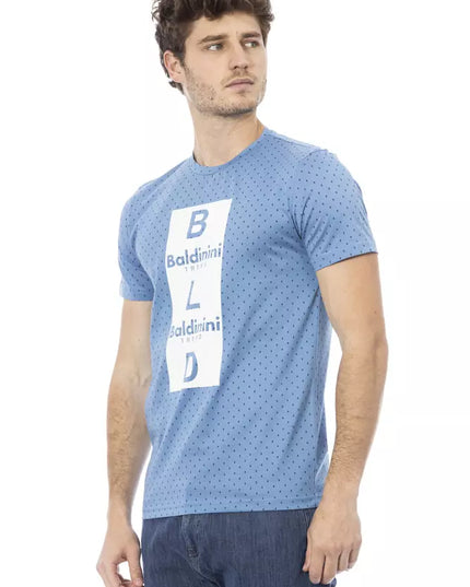 Baldinini Trend Light Blue Cotton Men T-Shirt