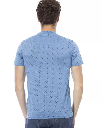 Baldinini Trend Light Blue Cotton Men T-Shirt