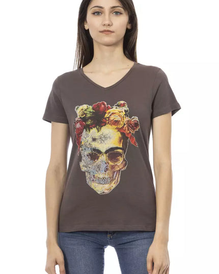 Trussardi Action Brown Cotton Women T-Shirt