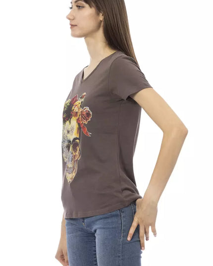 Trussardi Action Brown Cotton Women T-Shirt