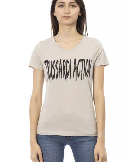 Trussardi Action Beige Cotton Women Top