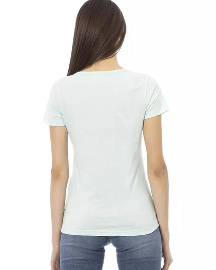 Trussardi Action Light Blue Cotton Women Top