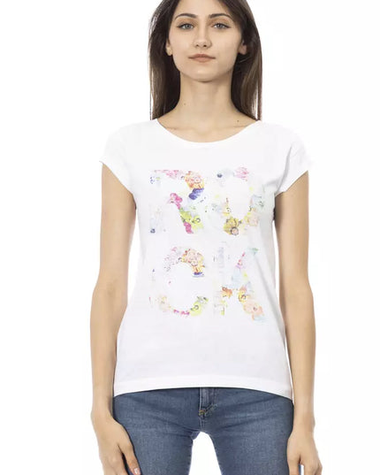 Trussardi Action White Cotton Women T-Shirt