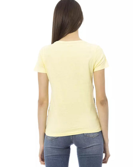 Trussardi Action Yellow Cotton Women T-Shirt