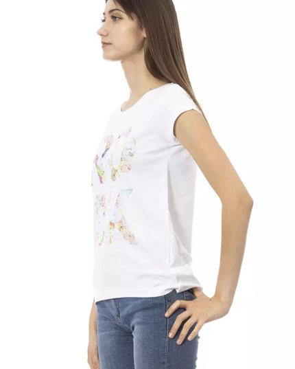 Trussardi Action White Cotton Women T-Shirt