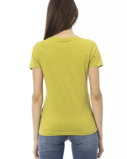 Trussardi Action Green Cotton Women T-Shirt