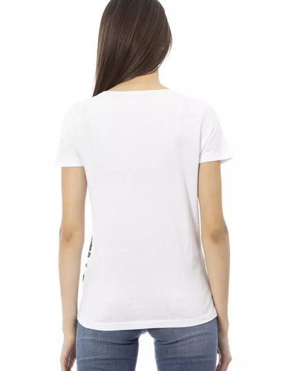 Trussardi Action White Cotton Women T-Shirt
