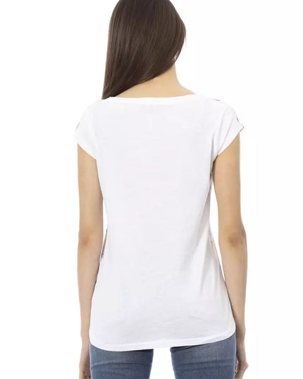 Trussardi Action White Cotton Women T-Shirt