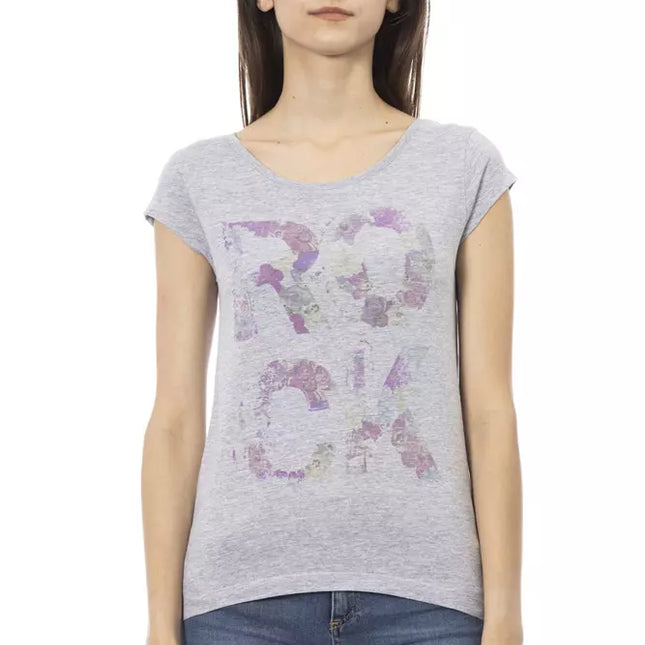 Trussardi Action Gray Cotton Women T-Shirt