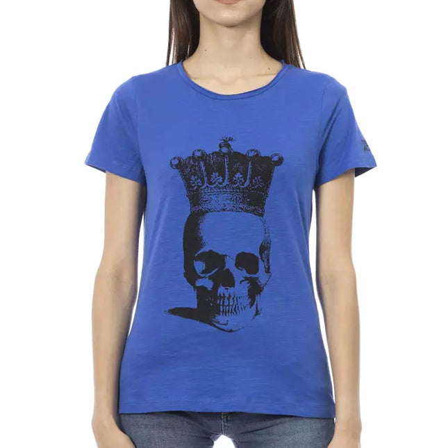 Trussardi Action Blue Cotton Women T-Shirt