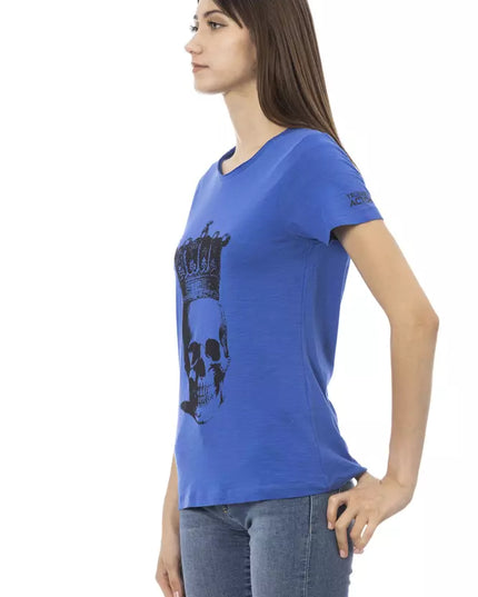 Trussardi Action Blue Cotton Women T-Shirt