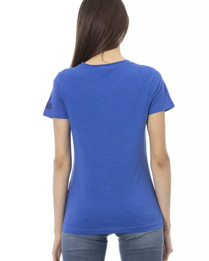 Trussardi Action Blue Cotton Women T-Shirt