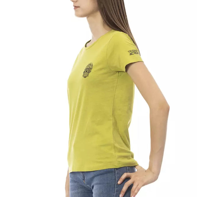 Trussardi Action Green Cotton Women T-Shirt