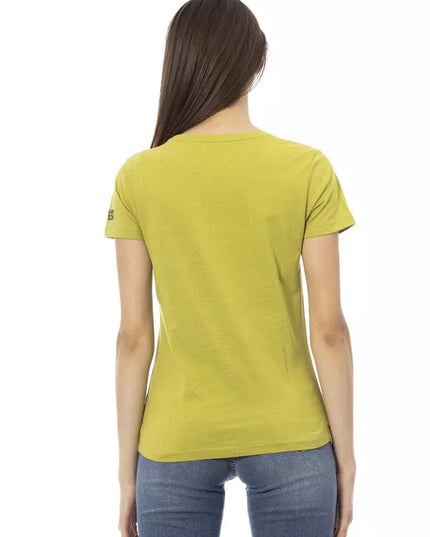 Trussardi Action Green Cotton Women T-Shirt