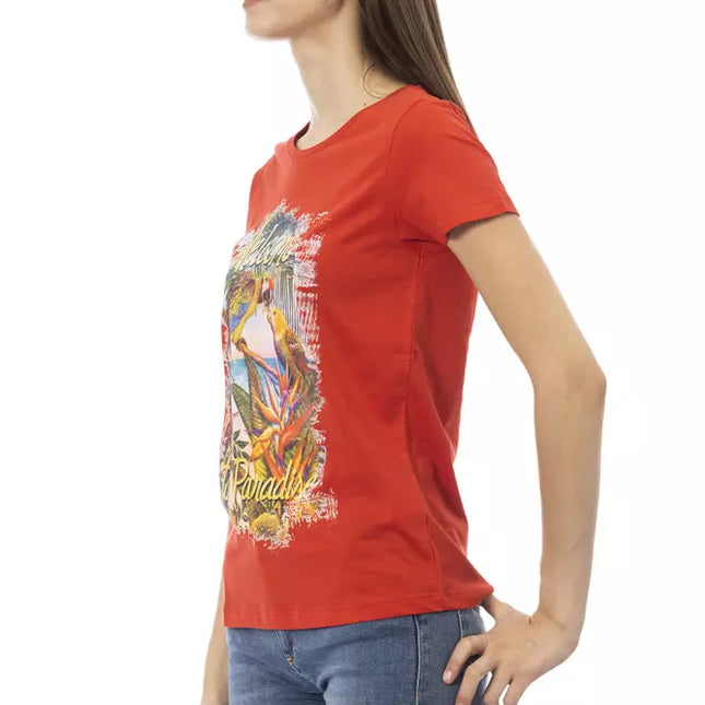Trussardi Action Red Cotton Women T-Shirt