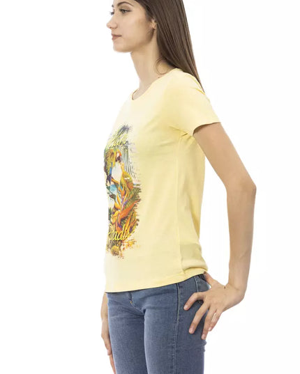 Trussardi Action Yellow Cotton Women T-Shirt