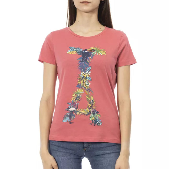 Trussardi Action Fuchsia Cotton Women T-Shirt