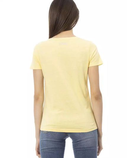 Trussardi Action Yellow Cotton Women T-Shirt