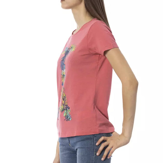 Trussardi Action Fuchsia Cotton Women T-Shirt