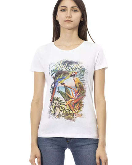 Trussardi Action White Cotton Women T-Shirt