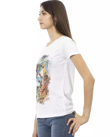 Trussardi Action White Cotton Women T-Shirt
