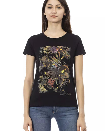 Trussardi Action Black Cotton Women T-Shirt