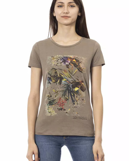 Trussardi Action Brown Cotton Women T-Shirt