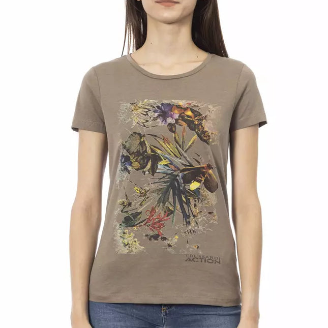 Trussardi Action Brown Cotton Women T-Shirt