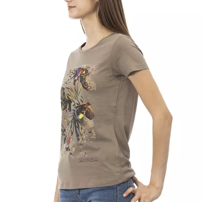 Trussardi Action Brown Cotton Women T-Shirt