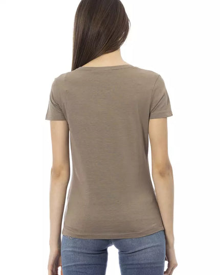Trussardi Action Brown Cotton Women T-Shirt
