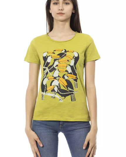 Trussardi Action Green Cotton Women T-Shirt